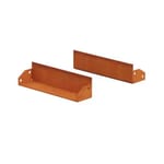 View High Corten Steel Straight Edging - 3" High - 3" Bottom Flange