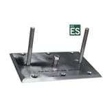View NB1CB2 - Glass Rail Curb Mount