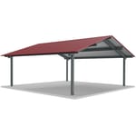 View Tube Steel Gable: TS-G2424-04