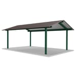 View Tube Steel Gable: TS-G1624-04