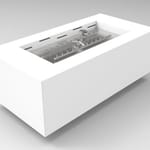 View Tejas Series - Powder Coated Metal Enclosure - Rectangle Burner - H-Burner Insert