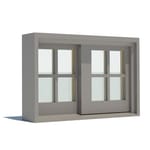 400 Series: Vinyl Clad - Gliding Window - Elevation