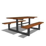 MTB-0210-00040 Picnic Table (MLPT210-S-W)