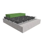 Green Roof Rooftop Assembly: AirDrain Synthetic Turf Rooftop Drainage