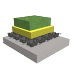Airdrain Playground with Pad Above Grid