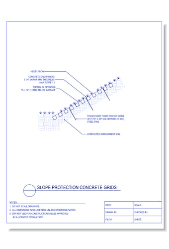 Slope Protection/ Concrete Grids