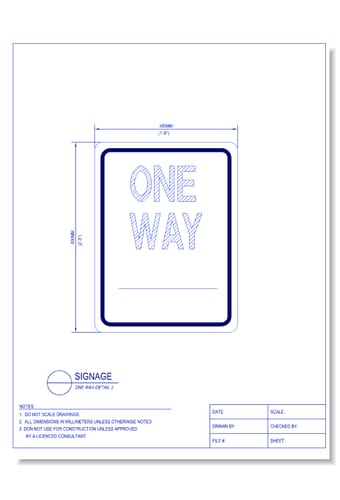 One Way - Detail 2