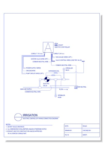 Electric Controller Wiring Connection Diagram