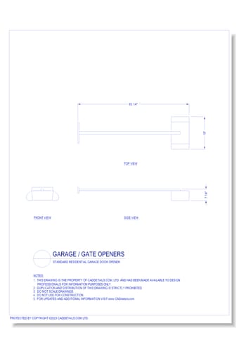 Standard Residential Garage Door Opener