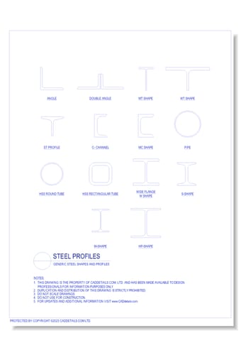 Steel Profiles - CADdetails - CADdetails