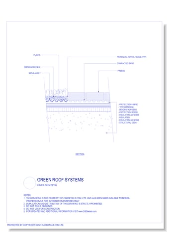 Green Roof Systems: Paver Path Detail