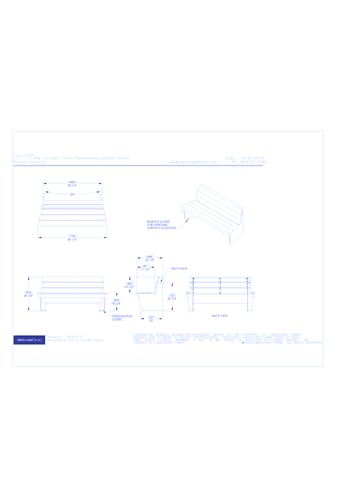 Booth Seating Low with No Back Cover