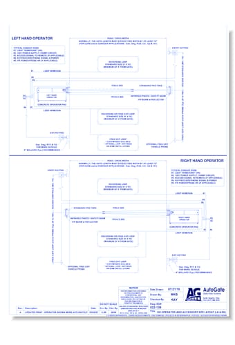 Layout Plan Operator Site & Layout Drawings - AutoGate, Inc. - CADdetails
