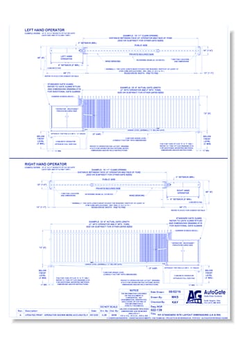 Site & Layout Drawings - AutoGate, Inc. - CADdetails