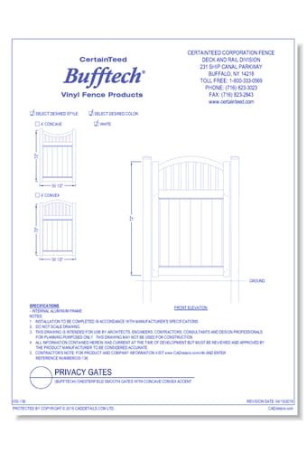 Bufftech: Chesterfield Smooth Gates With Concave Convex Accent