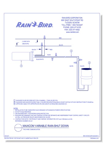Rain-Gauge Sensor, Link Secondary Communication