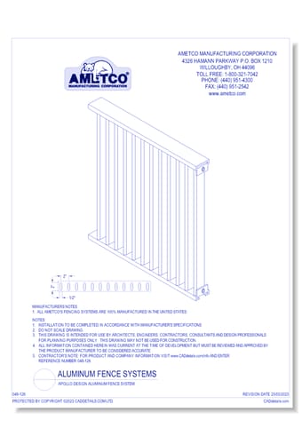 Apollo Design Aluminum Fence System