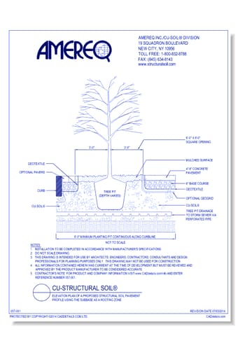 Tree Planting Detail using CU-Structural Soil®