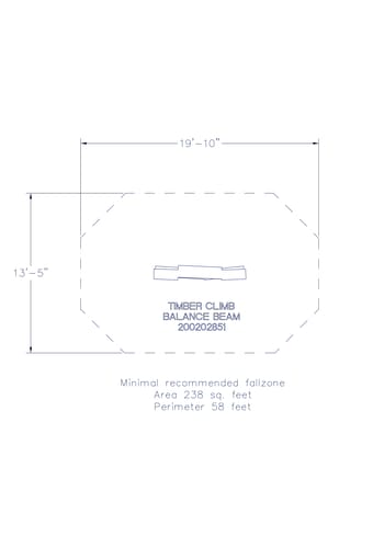 Playground Systems - Nu-Edge®: Stacked Timber Balance Beam - 200202851