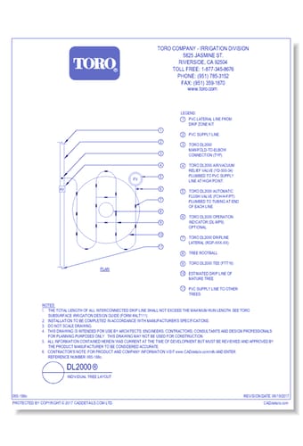 DL2000®  Individual Tree Layout