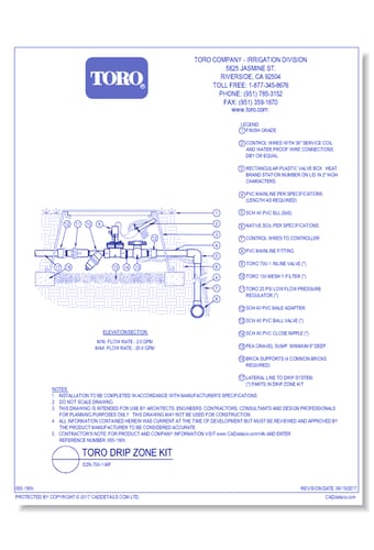 Toro Drip Zone Kit: DZK-700-1-MF