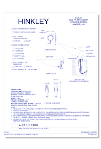 MR16 50W Spot Light with Long Cowl (1535BZ)