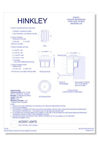Grill Top Well Light (15705XX)