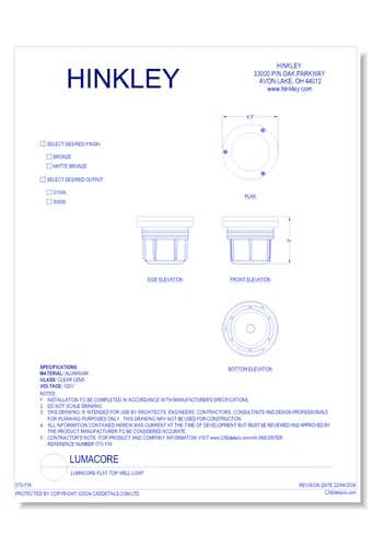 LumaCORE Flat Top Well Light