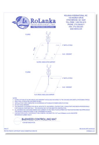 BioD-Weedmat Weed Control Mat - RoLanka International - CADdetails