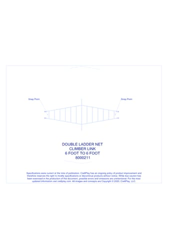 Double Ladder Net Climber Link - 6 to 6