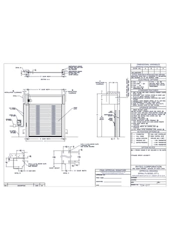 Spiral®  FV® High-Performance Door - 13' 1" X 12' 9"