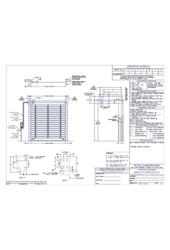Spiral® LP-FV High-Performance Door - 13' 1" X 12' 0"
