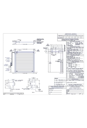Spiral® LP High-Performance Door - 20' 0" X 12' 0"