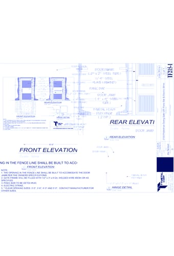 2150 Style A: Pre-hung Pedestrian Swing Gate
