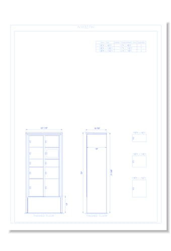 9 Door Freestanding 15" Deep Parcel Locker - Model E1 (N1032791)