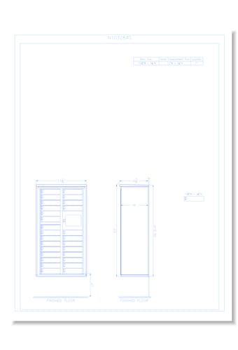 27 Door Surface Mount 15" Deep Parcel Locker - Model SM10 (N1032843)