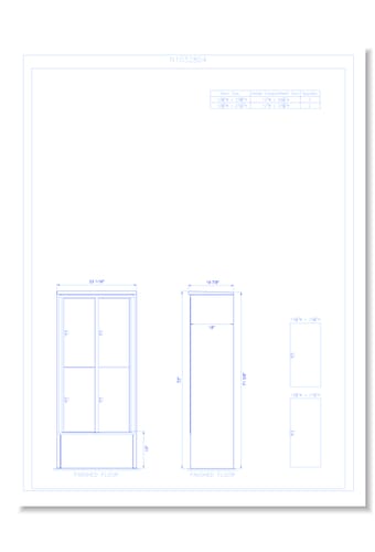 4 Door Freestanding 15" Deep Parcel Locker - Model E13 (N1032804)