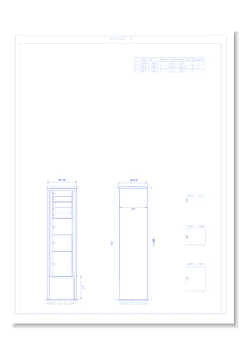 8 Door Freestanding 15" Deep Parcel Locker - Model E19 (N1032810)