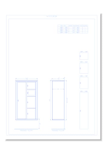 4 Door Surface Mount 15" Deep Parcel Locker – Model SM5 (N1032838)