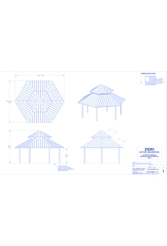 24' Duo-Top Hexagonal Shelter