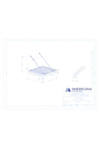 Awning: Imperial Marquee Canopy 48" Projection, 48" Width, 6" Roof Panel
