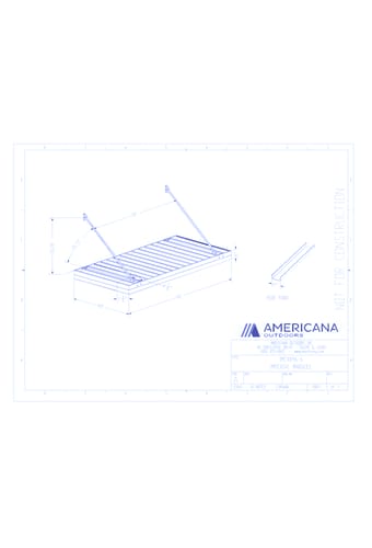 Awning: Imperial Marquee Canopy 48" Projection, 96" Width, 6" Roof Panel