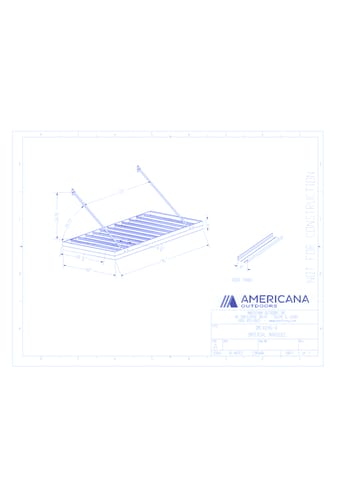 Awning: Imperial Marquee Canopy 48" Projection, 96" Width, 8" Roof Panel