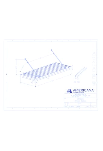 Awning: Imperial Marquee Canopy 48" Projection, 120" Width, 6" Roof Panel