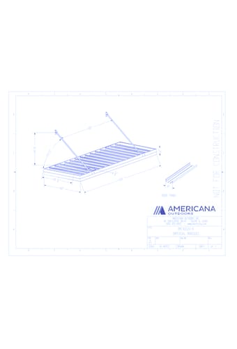 Awning: Imperial Marquee Canopy 48" Projection, 120" Width, 8" Roof Panel