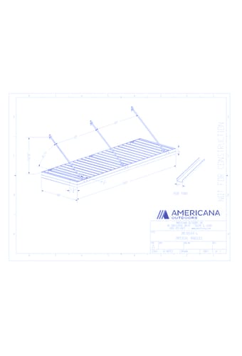 Awning: Imperial Marquee Canopy 48" Projection, 144" Width, 6" Roof Panel