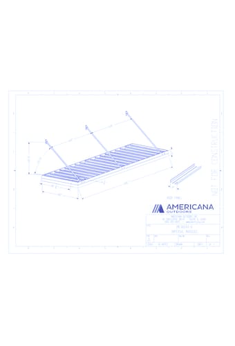 Awning: Imperial Marquee Canopy 48" Projection, 144" Width, 8" Roof Panel