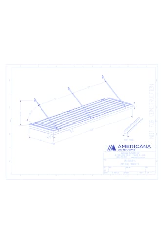 Awning: Imperial Marquee Canopy 48" Projection, 168" Width, 6" Roof Panel