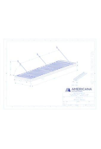Awning: Imperial Marquee Canopy 48" Projection, 168" Width, 8" Roof Panel