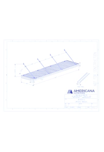 Awning: Imperial Marquee Canopy 48" Projection, 192" Width, 6" Roof Panel